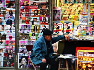 News stand in Beijing. Photo: kevinpoh/Flickr.